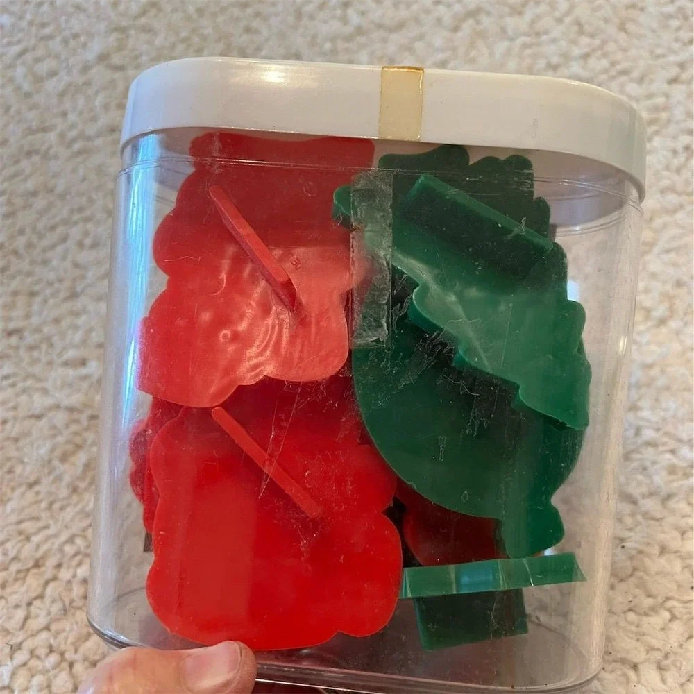 Vintage Christmas Cookie Cutter Set 10 Piece Multicolor Holiday Theme angel tree
